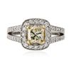 Image 1 : 14KT White Gold 1.23 ctw SI-2/Light Yellow Diamond Ring
