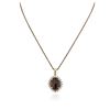 Image 1 : PLATED SILVER 24.37 ctw Ruby and White Topaz Pendant With Chain