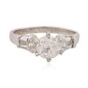 Image 1 : 14KT White Gold 1.53 ctw Diamond Ring
