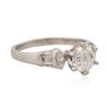 Image 2 : 14KT White Gold 1.53 ctw Diamond Ring