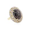 Image 2 : PLATED SILVER 39.62 ctw Ruby and White Sapphire Ring