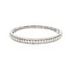 Image 1 : 14KT White Gold 4.80 ctw Diamond Bangle Bracelet