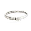 Image 2 : 14KT White Gold 4.80 ctw Diamond Bangle Bracelet