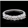Image 1 : 14KT White Gold 0.69 ctw Diamond Ring