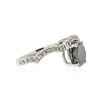 Image 2 : 14KT White Gold 3.11 ctw Black Diamond Ring