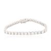 Image 1 : 14KT White Gold 8.34 ctw Diamond Tennis Bracelet