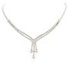 Image 1 : 14KT White Gold 4.90 ctw Diamond Necklace