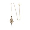 Image 1 : 14KT Yellow Gold 1.00 ctw Diamond Pendant With Chain