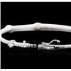 Image 3 : 14KT White Gold 0.91 ctw Diamond Bangle Bracelet