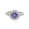 Image 1 : 14KT White Gold 1.77 ctw Tanzanite and Diamond Ring