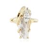 Image 1 : 14KT Yellow Gold 1.91 ctw Opal & Diamond Ring