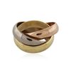Image 2 : Cartier 18KT Tri-Tone Gold Trinity Ring