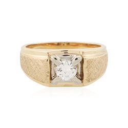 14KT Yellow Gold 0.34 ctw Diamond Ring