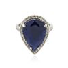 Image 1 : 14KT White Gold 14.46 ctw Sapphire and Diamond Ring