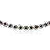 Image 2 : PLATED SILVER 19.78 ctw Blue Sapphire and White Topaz Necklace