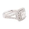 Image 2 : 14KT White Gold EGL Certified 1.94 ctw Diamond Ring