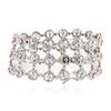 Image 1 : 18KT White Gold 4.59 ctw Diamond Bracelet