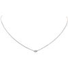 Image 1 : 14KT White Gold 0.20 ctw Diamond Solitaire Necklace