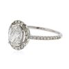 Image 2 : 14KT White Gold 1.42 ctw Diamond Ring