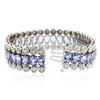 Image 3 : 10KT White Gold 20.84 ctw Tanzanite and Diamond Bracelet