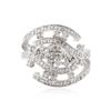 Image 1 : 14KT White Gold 0.71 ctw Diamond Ring