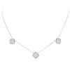 Image 1 : 14KT White Gold 1.40 ctw Diamond Necklace