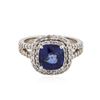 Image 1 : 14KT White Gold 2.53 ctw Tanzanite and Diamond Ring