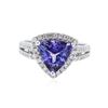 Image 1 : 14KT White Gold 2.21 ctw Tanzanite and Diamond Ring