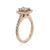 Image 3 : 14KT Rose Gold 1.38 ctw Fancy Green Diamond Ring