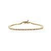 Image 1 : 14KT Yellow Gold 1.20 ctw Diamond Tennis Bracelet