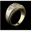 Image 3 : 14KT Yellow Gold 0.18 ctw Diamond Ring