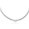Image 2 : 14KT White Gold 3.52 ctw Diamond Necklace