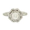 Image 1 : 14KT White Gold 0.95 ctw Diamond Ring