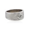Image 2 : 14KT White Gold 0.05 ctw Diamond Ring
