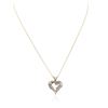 Image 2 : 14KT Yellow Gold 1.00 ctw Diamond Heart Pendant With Chain