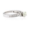 Image 2 : 14KT White Gold 1.36 ctw Diamond Ring