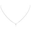 Image 1 : 14KT White Gold 0.30 ctw Diamond Solitaire Necklace
