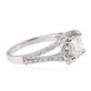 Image 2 : 18KT White Gold 1.09 ctw Diamond Ring