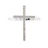 Image 1 : 14KT White Gold 0.15 ctw Diamond Ring