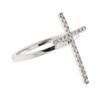 Image 2 : 14KT White Gold 0.15 ctw Diamond Ring