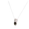 Image 3 : 14KT White Gold 2.12 ctw Green Tourmaline and Diamond Pendant With Chain