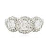 Image 1 : 14KT White Gold 1.83 ctw Diamond Ring