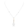 Image 1 : 14KT Two-Tone Gold 3.09 ctw Diamond Necklace