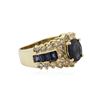 Image 2 : 14KT Yellow Gold 3.00 ctw Sapphire and Diamond Ring