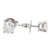 Image 2 : 14KT White Gold 1.23 ctw Diamond Stud Earrings