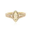 Image 1 : 14KT Yellow Gold 1.48 ctw GIA Certified Diamond Unity Ring