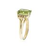 Image 3 : 14KT Yellow Gold 4.92 ctw Peridot and Diamond Ring