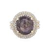 Image 1 : SILVER 17.12 ctw Star Ruby and White Sapphire Ring