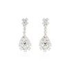 Image 1 : 14KT White Gold 4.07 ctw Diamond Earrings
