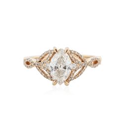 14KT Rose Gold 1.26 ctw Diamond Ring